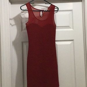 Red cocktail dress